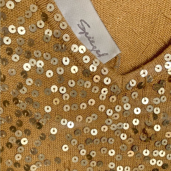 Sexy Gold Sequin Spiegel Bodycon Dress - Picture 5 of 8
